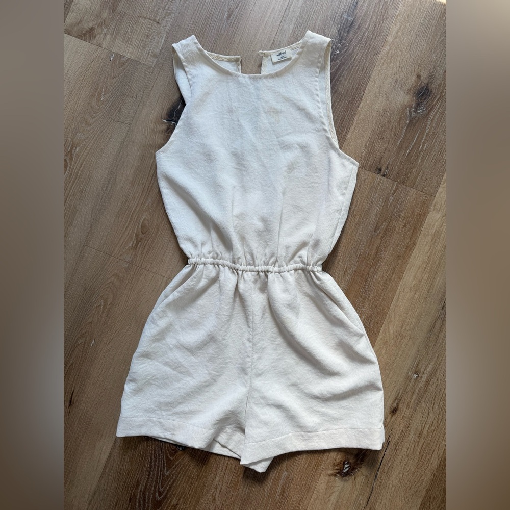 Wilfred Cream Sleeveless Romper